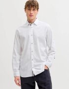 Jack & Jones Мъжка риза - Regular fit - Henry - от памук - Бял