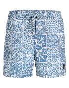 Jack & Jones Мъжки бански шорти Jack Jones 12277730 Рециклиран полиестер/Полиестер 47867 Светлосин