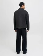 Jack & Jones Мъжко палто късо тъмносив L висока яка 2 наклонени джоба Tъмносив