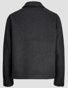 Jack & Jones Мъжко палто късо тъмносив L висока яка 2 наклонени джоба Tъмносив