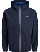 Jack & Jones Мъжко преходно яке цип тъмносиньо рециклиран полиестер