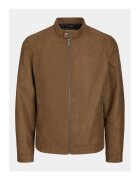Jack & Jones Мъжко яке - 303260705 - Кафяво - Еко кожа