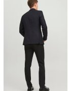 Jack & Jones мъжко яке едноредно сако супер прилепнала кройка черно рециклиран полиестер