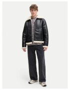 Jack & Jones Мъжко яке от имитация на кожа Jack черно