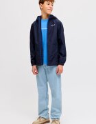 Jack & Jones Непромокаемо яке с качулка Кралско Синьо/Тъмносин
