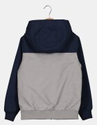 Jack & Jones Олекотено яке с лого Бял/Сив/Тъмносин