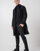 Jack & Jones Палто с вълна и яка Черен