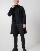 Jack & Jones Палто с вълна и яка Черен