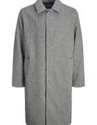 Jack & Jones Палто с вълна и яка Светлосив меланж