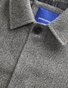 Jack & Jones Палто с вълна и яка Светлосив меланж
