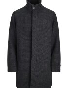 Jack & Jones Палто с вълна Меланж тъмно сиво