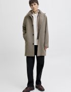 Jack & Jones Палто с вълна Сиво-бежов