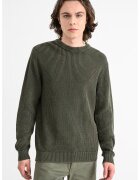 Jack & Jones Памучен пуловер Anaka - Бледо каки