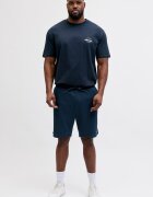 Jack & Jones Памучен спортен екип с къси ръкави Тъмносин