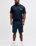 Jack & Jones Памучен спортен екип с къси ръкави Тъмносин