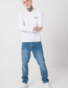 Jack & Jones Памучна блуза с лого Черен/Бял