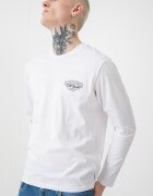 Jack & Jones Памучна блуза с лого Черен/Бял