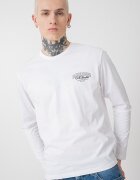 Jack & Jones Памучна блуза с лого Черен/Бял