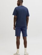 Jack & Jones Памучна тениска и спортни бермуди Тъмносин