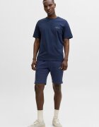 Jack & Jones Памучна тениска и спортни бермуди Тъмносин