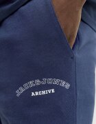 Jack & Jones Памучна тениска и спортни бермуди Тъмносин