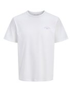 Jack & Jones Памучна тениска и спортни бермуди Тъмносин/Бял