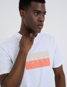 Jack & Jones Памучна тениска с лого Бял