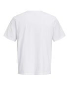 Jack & Jones Памучна тениска с лого Избеляло черно/Бял