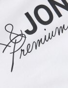 Jack & Jones Памучна тениска с лого Избеляло черно/Бял