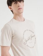 Jack & Jones Памучна тениска с лого Камел