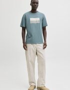 Jack & Jones Памучна тениска с лого Лавандула