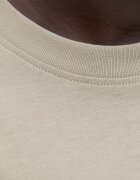 Jack & Jones Памучна тениска с лого Светло бежово