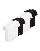 Jack & Jones Памучни тениски - 10 броя - Бял/Черен