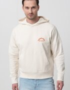 Jack & Jones Памучно худи с надпис Слонова кост/Оранжев/Изгорен портокал