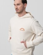 Jack & Jones Памучно худи с надпис Слонова кост/Оранжев/Изгорен портокал