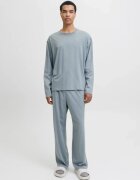 Jack & Jones Пижама от памук синкаво сиво Синьо сиво