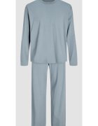 Jack & Jones Пижама от памук синкаво сиво Синьо сиво