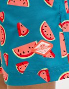Jack & Jones Плувни шорти с десен Червен/Петролно синьо