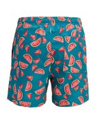 Jack & Jones Плувни шорти с десен Червен/Петролно синьо