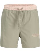 Jack & Jones Плувни шорти с регулируема талия Бледозелен