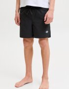 Jack & Jones Плувни шорти с връзка Избеляло черно