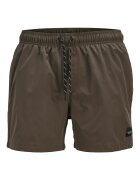 Jack & Jones Плувни шорти с връзка Кафяв