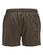 Jack & Jones Плувни шорти с връзка Кафяв
