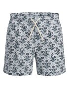 Jack & Jones Плувни шорти с връзка с фигурален принт Зелен/Бял