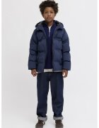 Jack & Jones Подплатено зимно яке с качулка - Тъмносин