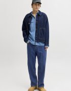 Jack & Jones Прави дънки с висока талия Тъмносин