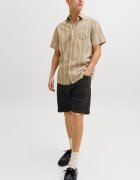 Jack & Jones Прави къси дънки Черен