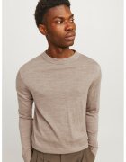 Jack & Jones Пуловер от мерино с овално деколте