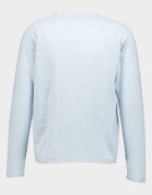 Jack & Jones Пуловер от органичен памук с овално деколте Пастелносин