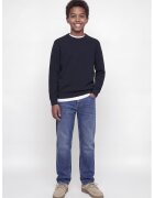 Jack & Jones Пуловер с органичен памук с овално деколте